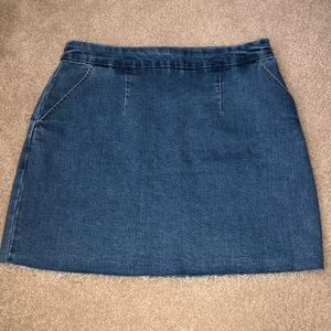 Denim mini skirt